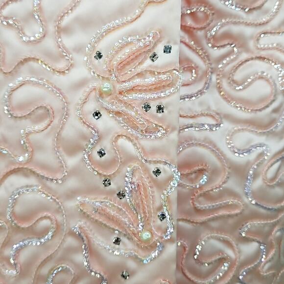 Vintage Emma Domb Sequin Gown Size Small - Picture 9 of 16